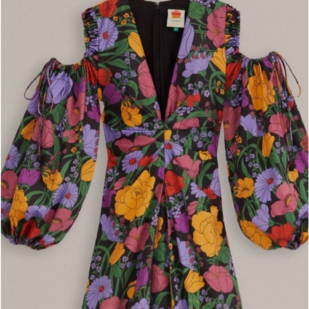 FARM RIO Black Bucolic Garden Cut
Out Maxi Dress
 $285